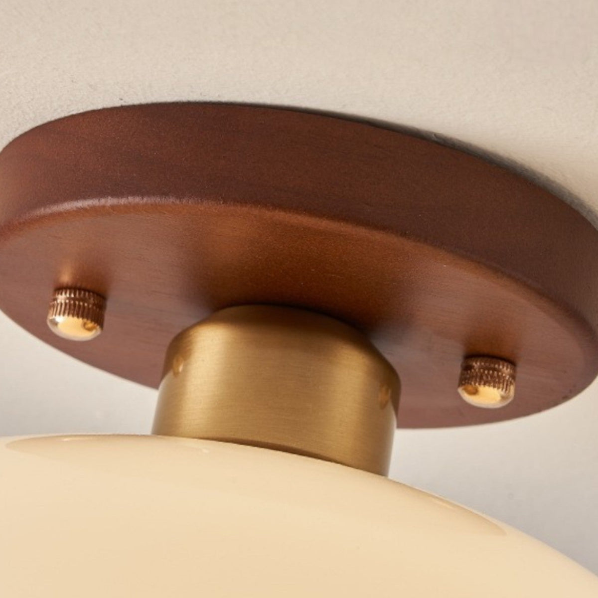Bauhaus Plafondlamp French Cream - Crème LED Plafondlamp voor Slaapkamer & Woonkamer