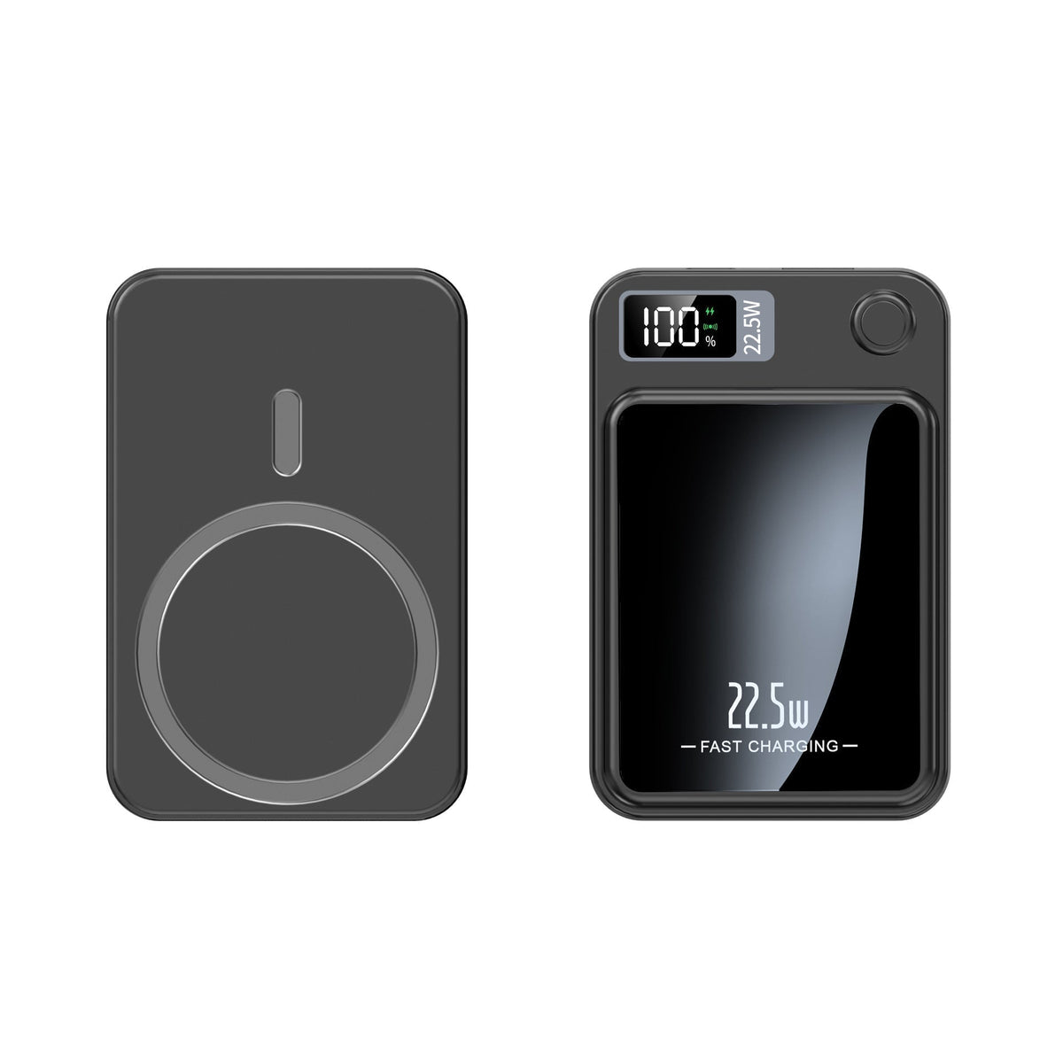 Draagbare Powerbank 20000mAh Ultradun Snellader met Draadloos Opladen en LED Display voor Onderweg