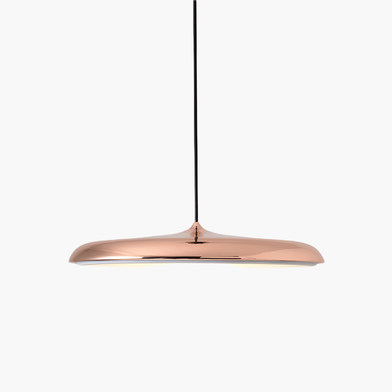 Scandinavische Hanglamp LED Minimalistisch Wit Zwart Grijs Blauw Rosé Goud voor Eettafel Woonkamer Modern Energiezuinig Verlichtingsdesign Ø25cm Ø40cm Aluminium
