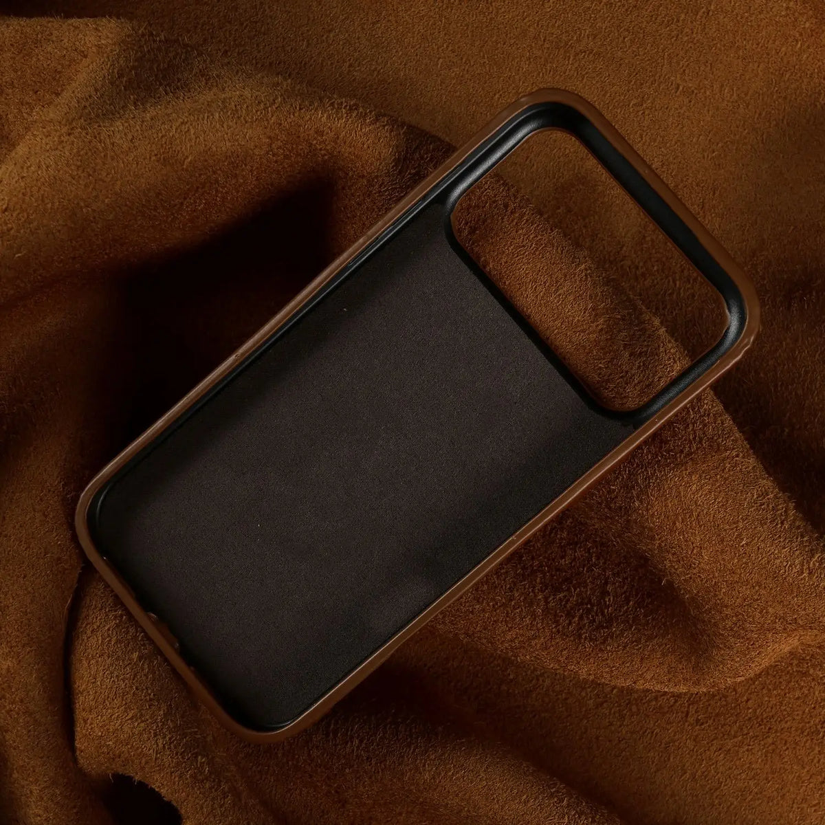 Leren iPhone Hoesje met Magnetische Ring | Draadloos Opladen | MagSafe Compatibel voor iPhone 11-17 Pro Max