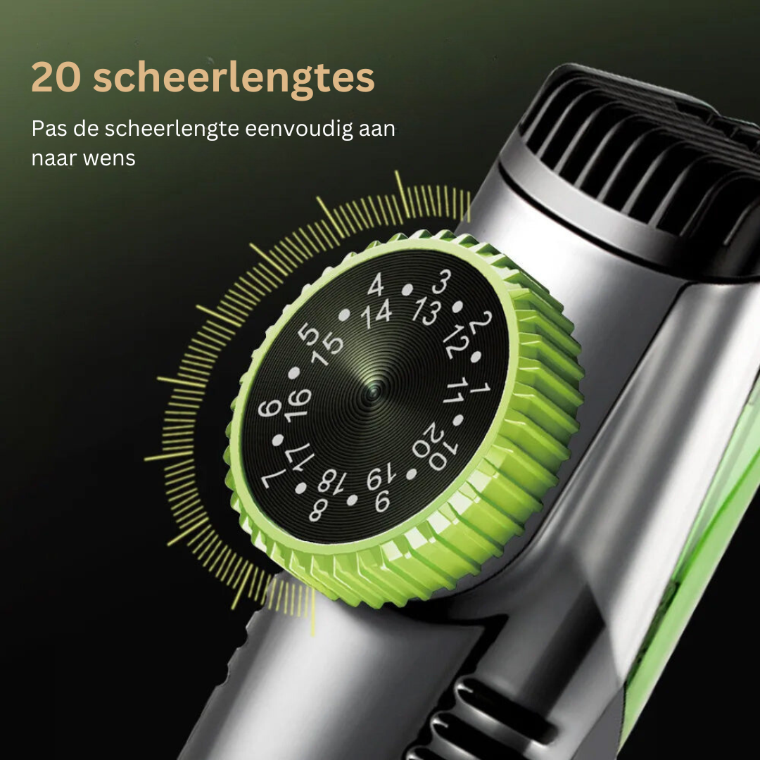 Vacuüm Trimmer met Opvangbak voor Baard en Lichaamshaar - Waterdicht en Oplaadbaar via USB