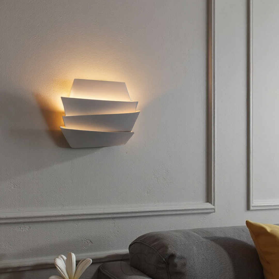 Wandlamp Dubbel Lichtpunt Mat Wit Scandinavisch Design Interieurverlichting Woonkamer Gepoedercoat IJzer E27