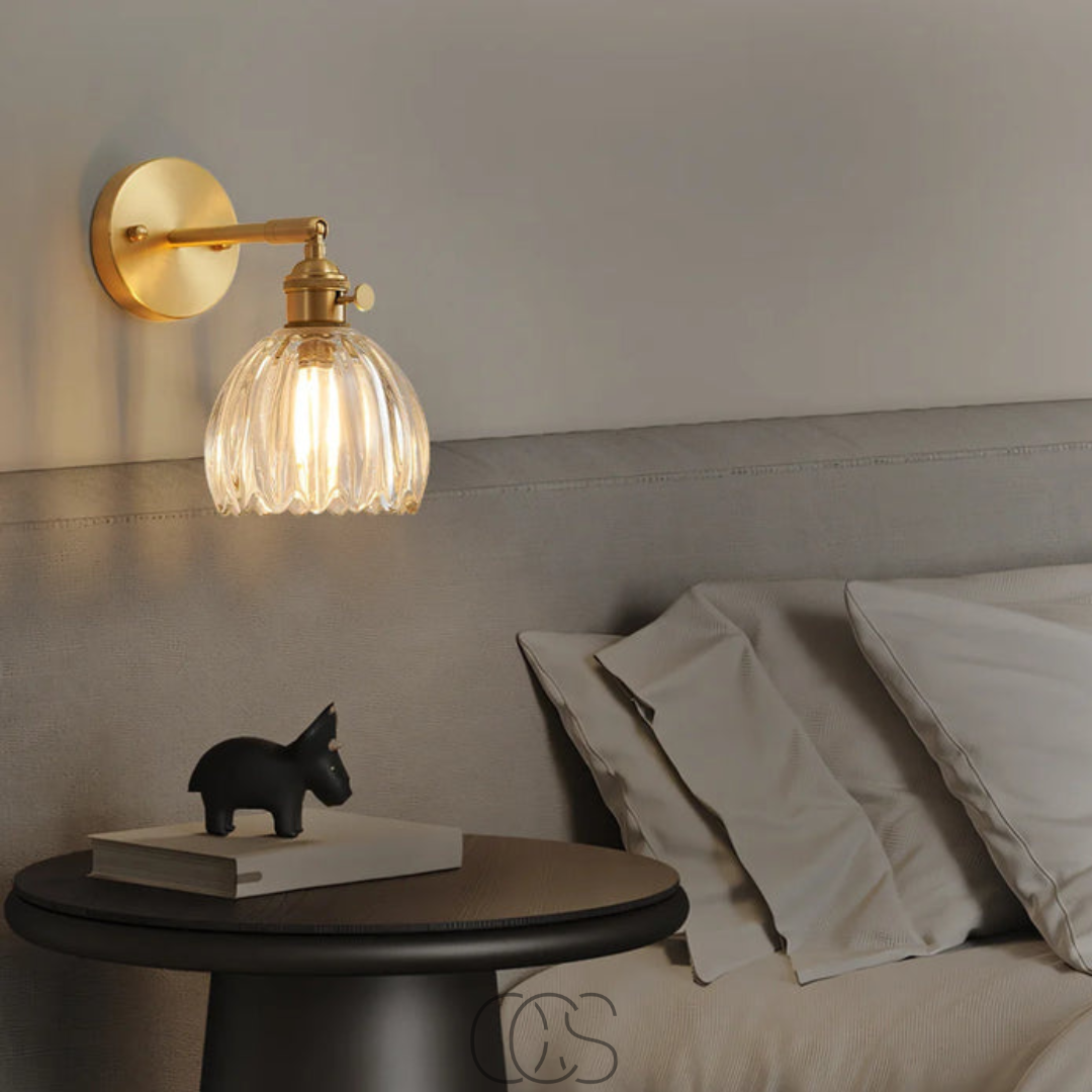 Glazen Wandlamp Tulpvorm E27 Vintage Design Sfeerlicht Woonkamer Slaapkamer Hal Accentverlichting Retro