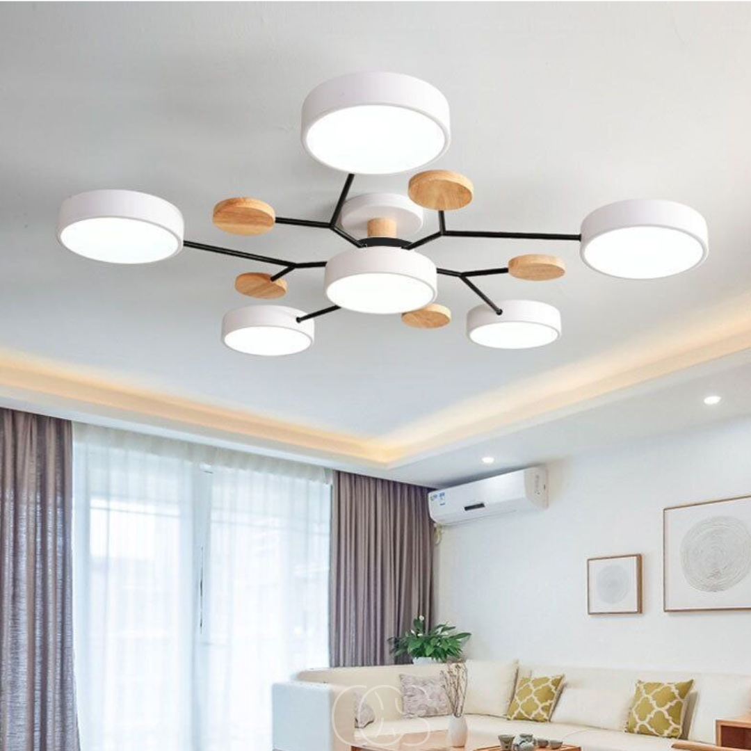 Ronde LED Plafondlamp Metaal 63,5cm Meerkleurig Dimbaar Modern Design Woonkamer Eetkamer Slaapkamer Verlichting