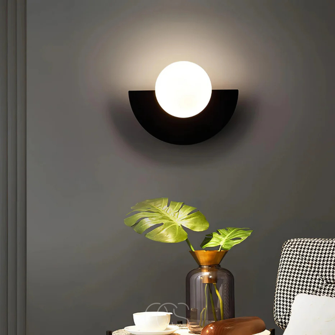 Halfronde Wandlamp Dimbaar Scandinavisch Minimalistisch Design Warm Licht Woonkamer Slaapkamer G9 LED