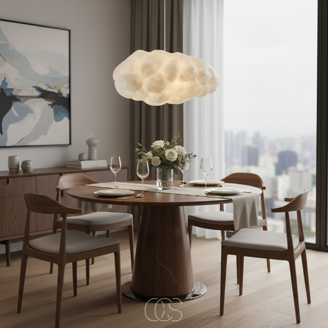 Hanglamp Wolkvorm 30-80cm Warm Wit Licht E27 Plafondverlichting Eetkamer Woonkamer Slaapkamer Sfeerverlichting