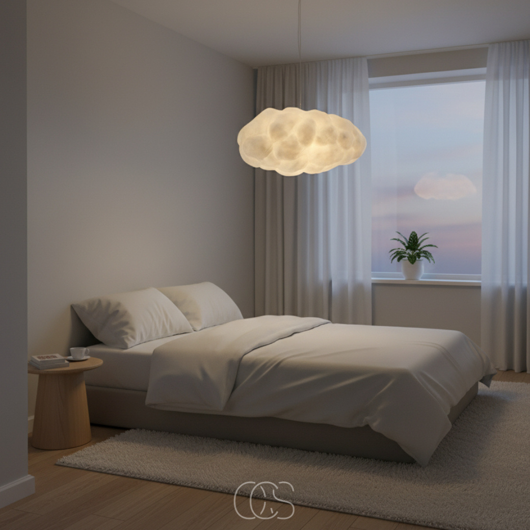 Hanglamp Wolkvorm 30-80cm Warm Wit Licht E27 Plafondverlichting Eetkamer Woonkamer Slaapkamer Sfeerverlichting