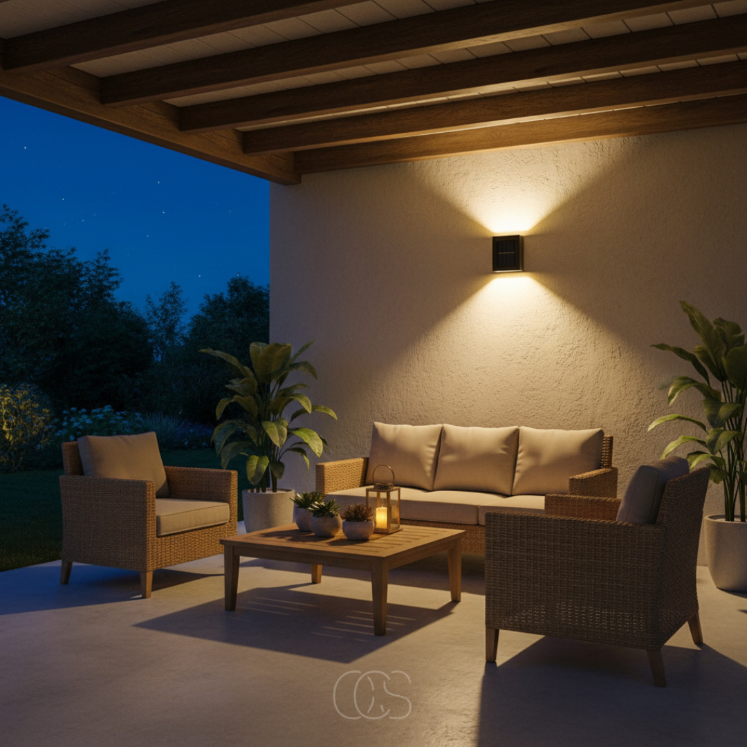 Zonne Buitenwandlamp met Schemersensor IP65 Waterdicht Warm Licht voor Tuin Oprit Balkon Schutting Terras