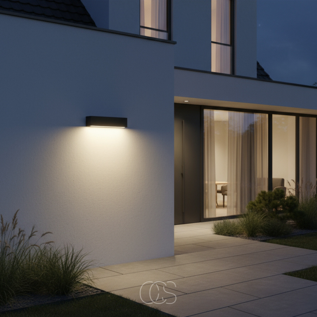 Buitenwandlamp Downlight Aluminium Antraciet IP65 Waterdicht Warm Wit 897 Lumen Gevelverlichting Modern Tuin