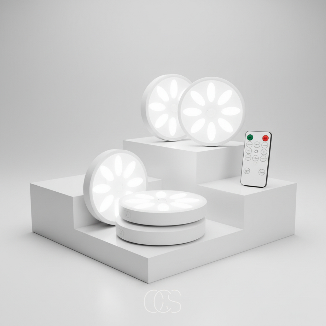 Draadloze LED Spotlampen Set 3 Stuks Bewegingssensor Dimbaar Oplaadbaar Magnetisch USB-C Verlichting Kast