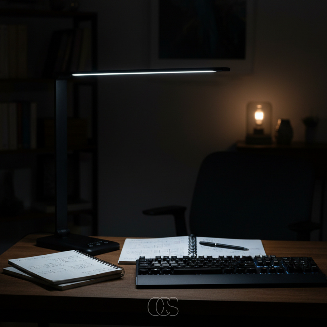 Dimbare LED Bureaulamp Draadloos met 3 Lichtkleuren Touch Bediening Oplaadbaar Modern Design Thuiswerken