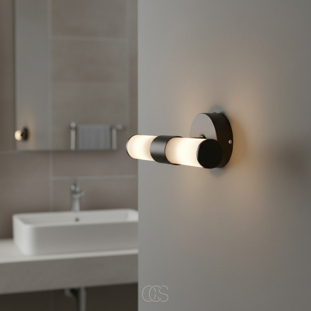 Wandlamp Badkamer Zwart Matglas Up Down LED Verlichting Sfeervol Minimalistisch Modern Design Interieur Wandverlichting