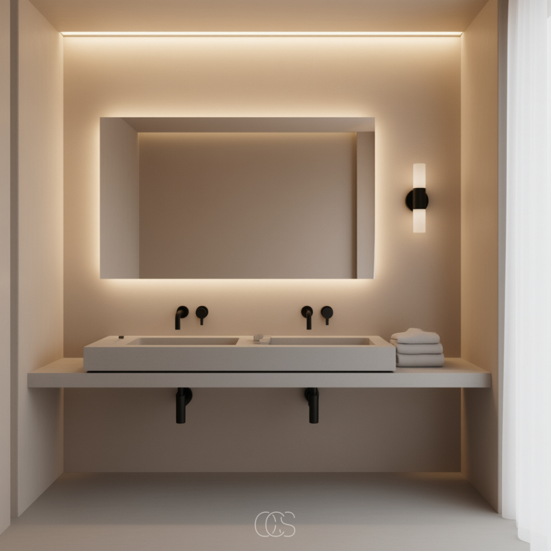 Wandlamp Badkamer Zwart Matglas Up Down LED Verlichting Sfeervol Minimalistisch Modern Design Interieur Wandverlichting