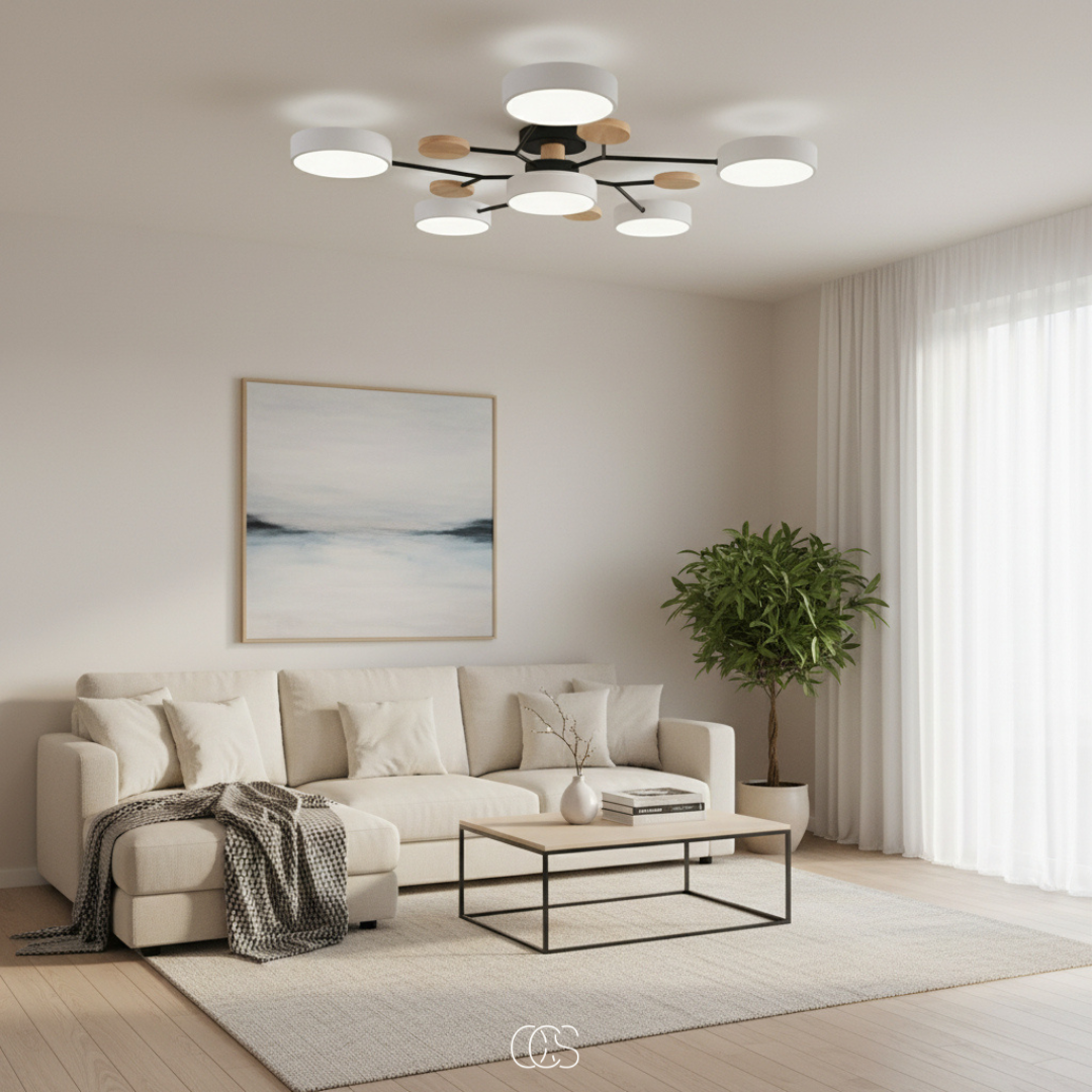 Ronde LED Plafondlamp Metaal 63,5cm Meerkleurig Dimbaar Modern Design Woonkamer Eetkamer Slaapkamer Verlichting