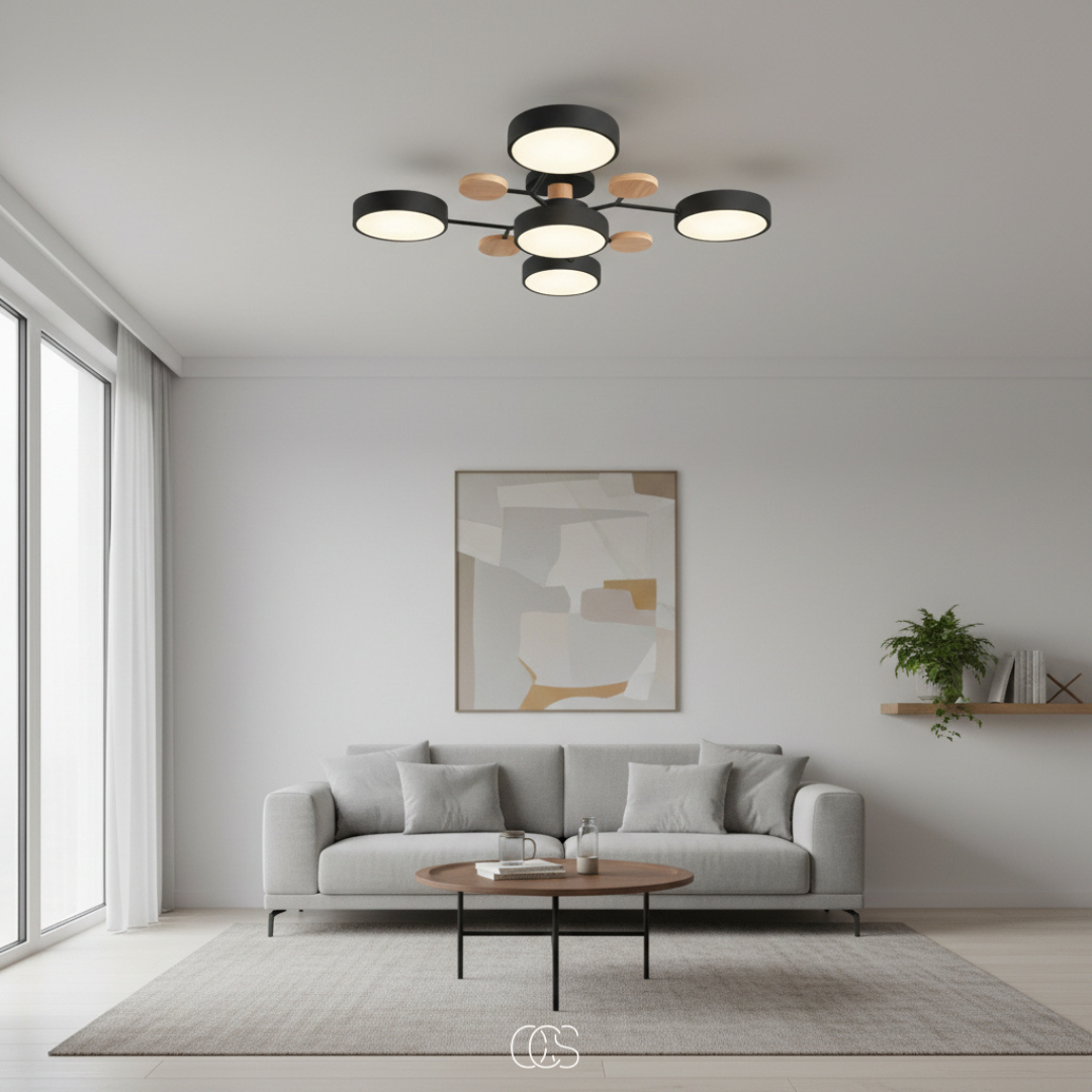 Ronde LED Plafondlamp Metaal 63,5cm Meerkleurig Dimbaar Modern Design Woonkamer Eetkamer Slaapkamer Verlichting