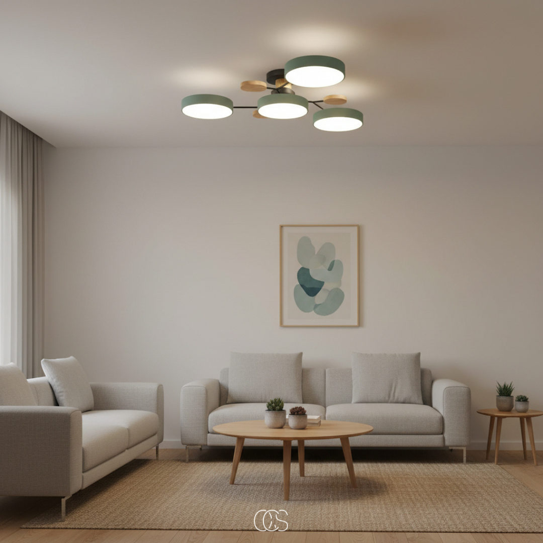 Ronde LED Plafondlamp Metaal 63,5cm Meerkleurig Dimbaar Modern Design Woonkamer Eetkamer Slaapkamer Verlichting