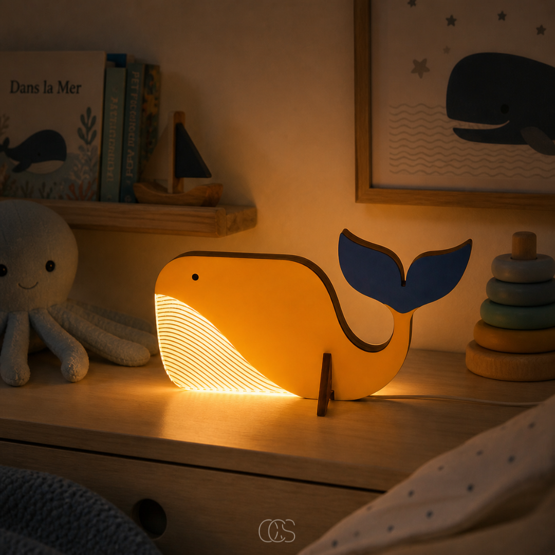 LED Tafellamp Dierenvorm Hout Acryl Warm Wit Kinderkamer Nachtkastje Scandinavische Sfeerverlichting