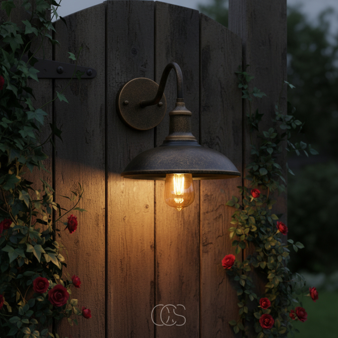 Vintage Buitenwandlamp Brons Metaal E27 IP55 Waterdicht Gevel Terras Tuinverlichting Wandverlichting