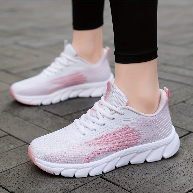Sportieve Dames Sneakers met Luchtig Mesh en Schokdempende Zool voor Wandelen Hardlopen Fitness en Dagelijks Gebruik