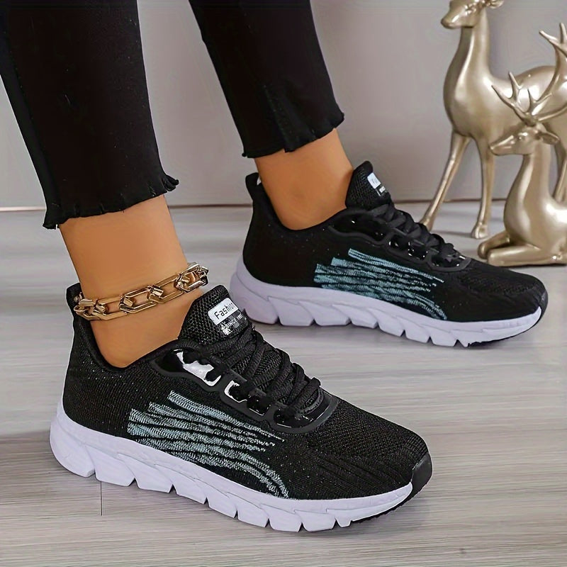 Sportieve Dames Sneakers met Luchtig Mesh en Schokdempende Zool voor Wandelen Hardlopen Fitness en Dagelijks Gebruik