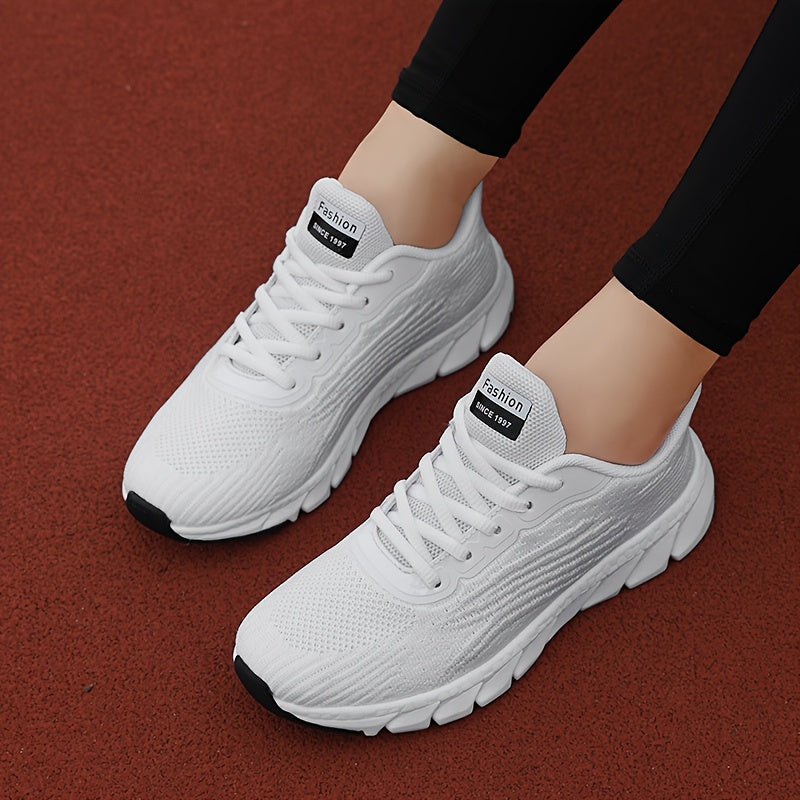 Sportieve Dames Sneakers met Luchtig Mesh en Schokdempende Zool voor Wandelen Hardlopen Fitness en Dagelijks Gebruik