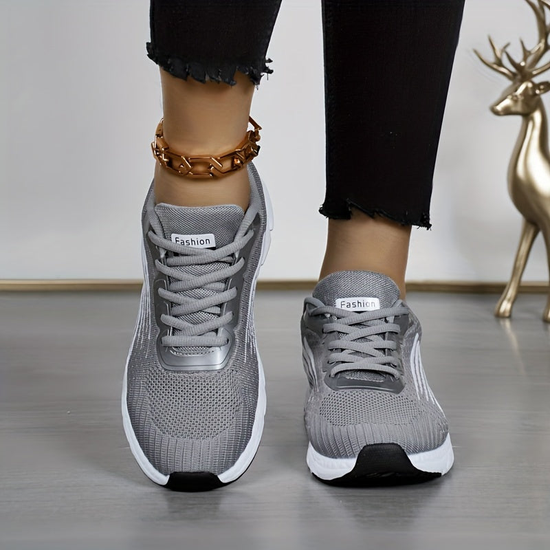 Sportieve Dames Sneakers met Luchtig Mesh en Schokdempende Zool voor Wandelen Hardlopen Fitness en Dagelijks Gebruik