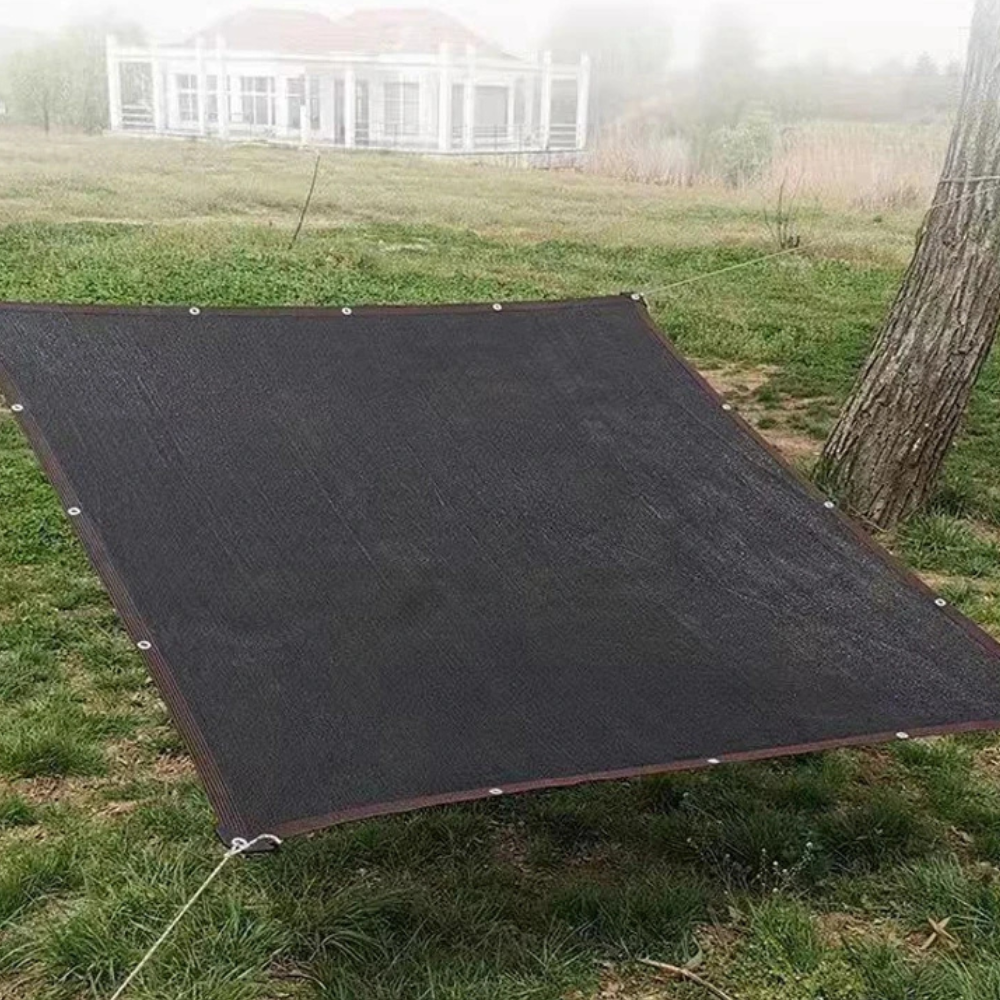 Schaduwdoek Camping HDPE ademend - rechthoekig zonnedoek voor caravan, tent en camperplaats