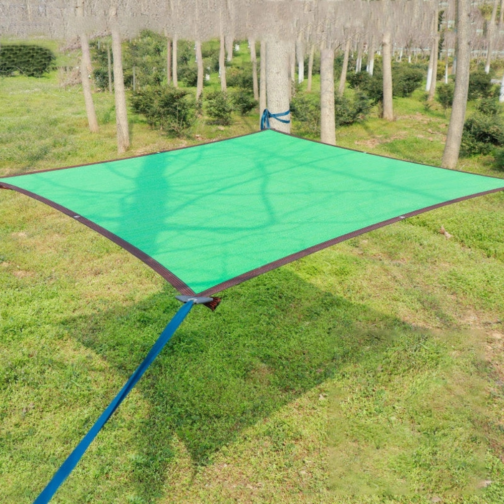 Schaduwdoek Camping HDPE ademend - rechthoekig zonnedoek voor caravan, tent en camperplaats