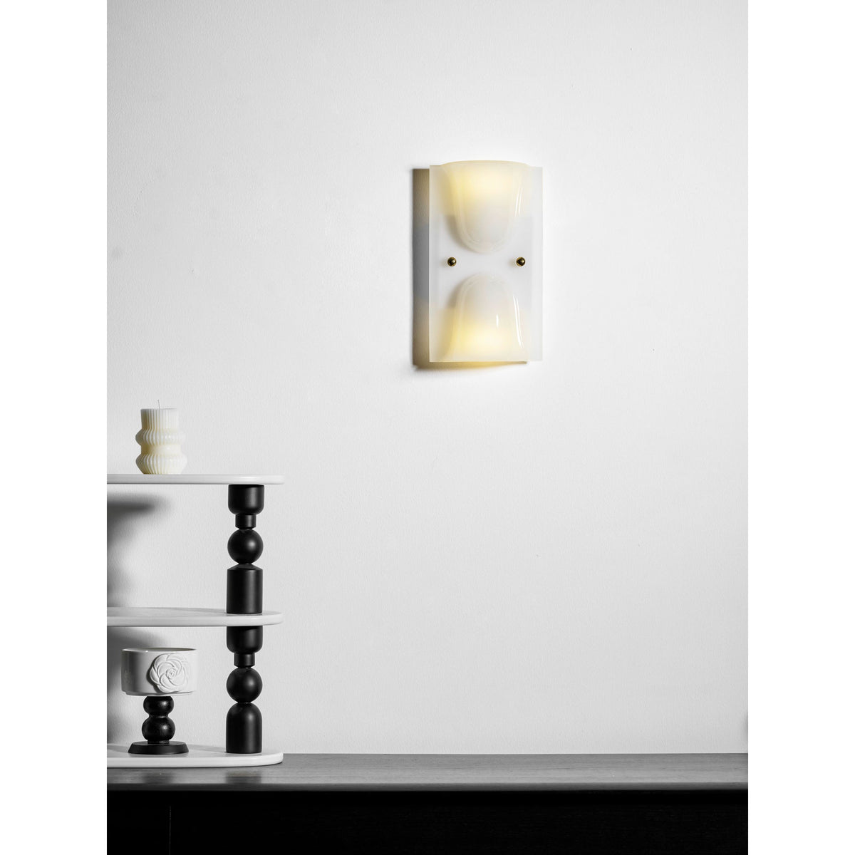Mollo Wandlamp - Organische Hars & IJzer Wandverlichting