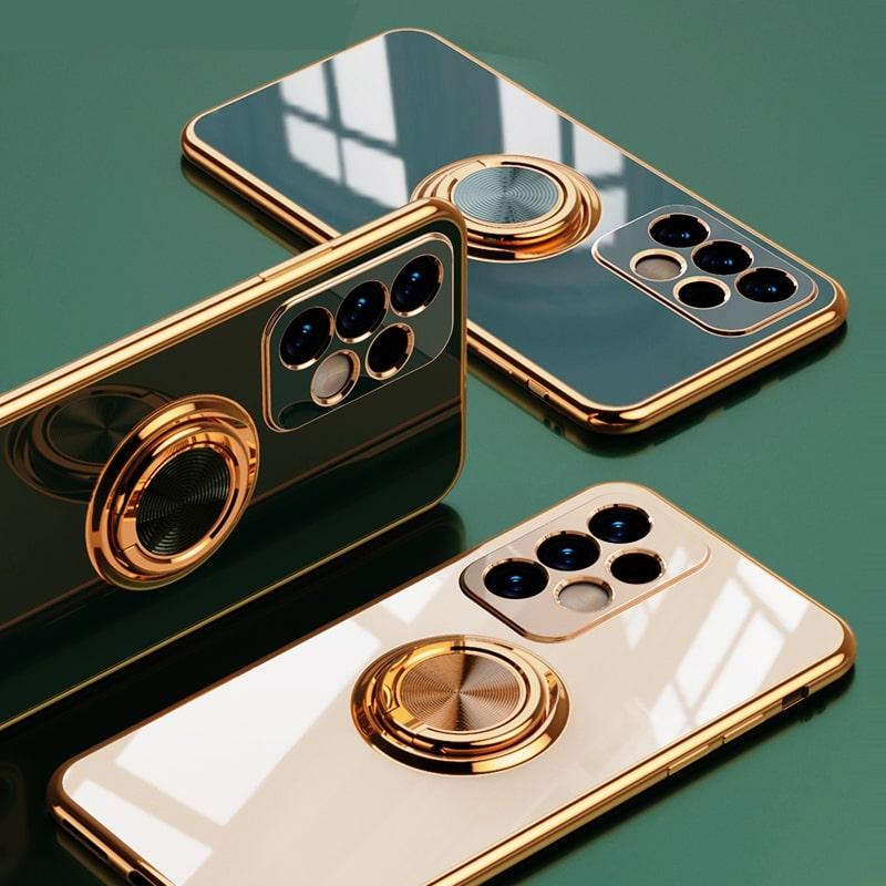 Telefoonhoesje met Ringhouder en Magnetische Autohouder Functie voor Samsung Galaxy Modellen Bescherming
