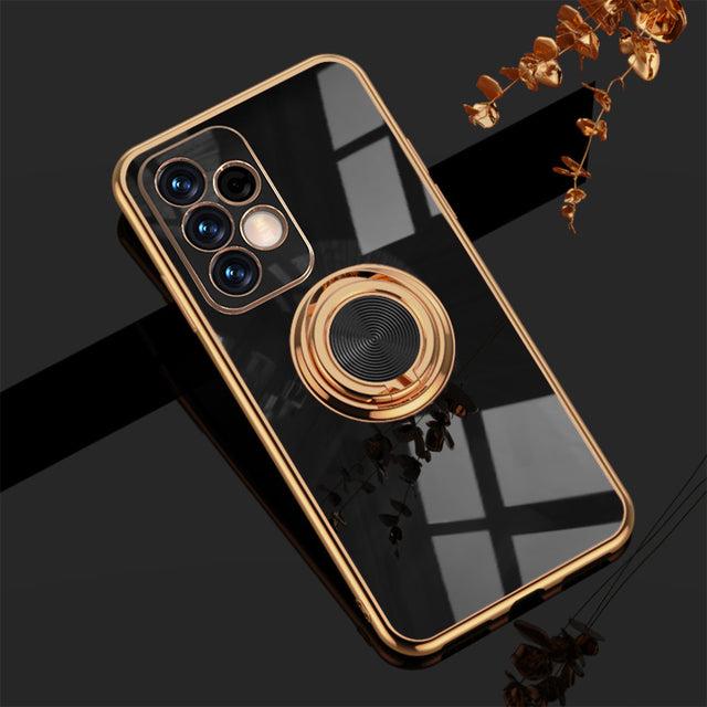 Telefoonhoesje met Ringhouder en Magnetische Autohouder Functie voor Samsung Galaxy Modellen Bescherming