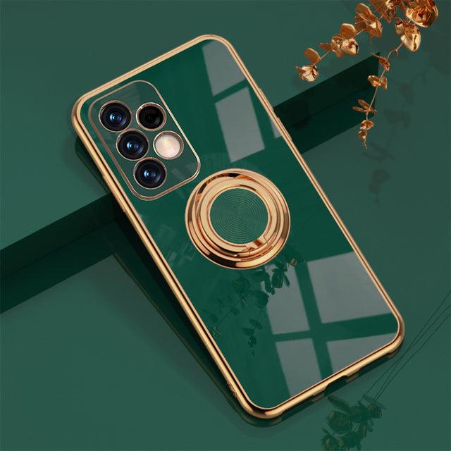 Telefoonhoesje met Ringhouder en Magnetische Autohouder Functie voor Samsung Galaxy Modellen Bescherming