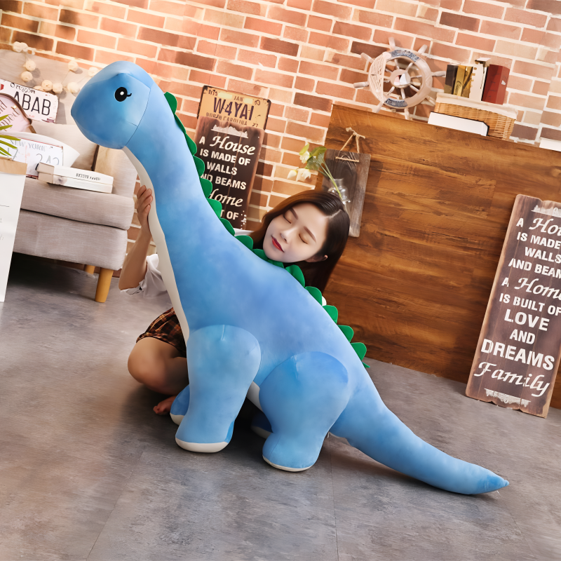 Pluche Dinosaurus Knuffel Staand XXL Diplodocus Kinderkamer Jongenskamer Meisje Zachte Dino Speelgoed Decoratie