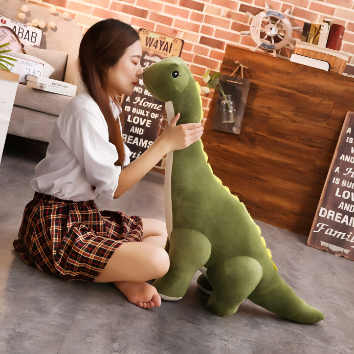 Pluche Dinosaurus Knuffel Staand XXL Diplodocus Kinderkamer Jongenskamer Meisje Zachte Dino Speelgoed Decoratie