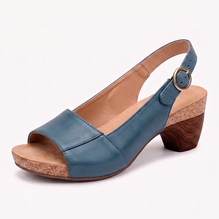 Dames Platformsandalen Ronde Neus Kunstleer Rubberen Zool Casual Comfort Schoenen Maat 36-43