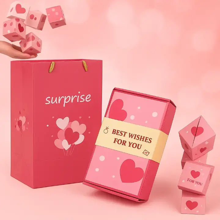 Pop-up Verrassing Geschenkdoos met Springende Boxjes - Verrassingscadeau voor Verjaardag Jubileum Valentijn