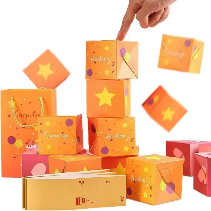 Pop-up Verrassing Geschenkdoos met Springende Boxjes - Verrassingscadeau voor Verjaardag Jubileum Valentijn