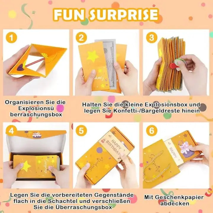 Pop-up Verrassing Geschenkdoos met Springende Boxjes - Verrassingscadeau voor Verjaardag Jubileum Valentijn