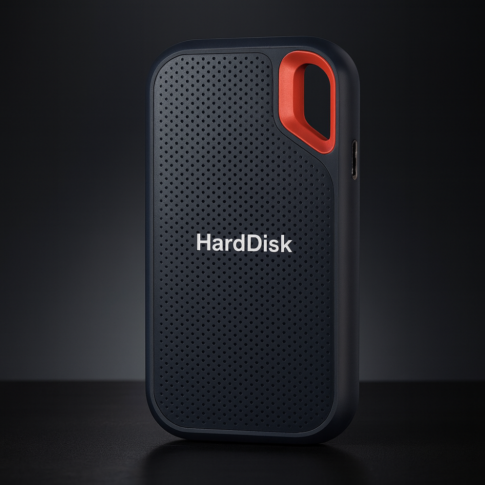 Externe Draagbare SSD Schijf 10x5cm USB 3.2 Type-C Schokbestendig Snelle Datatransfer voor Veilige Opslag