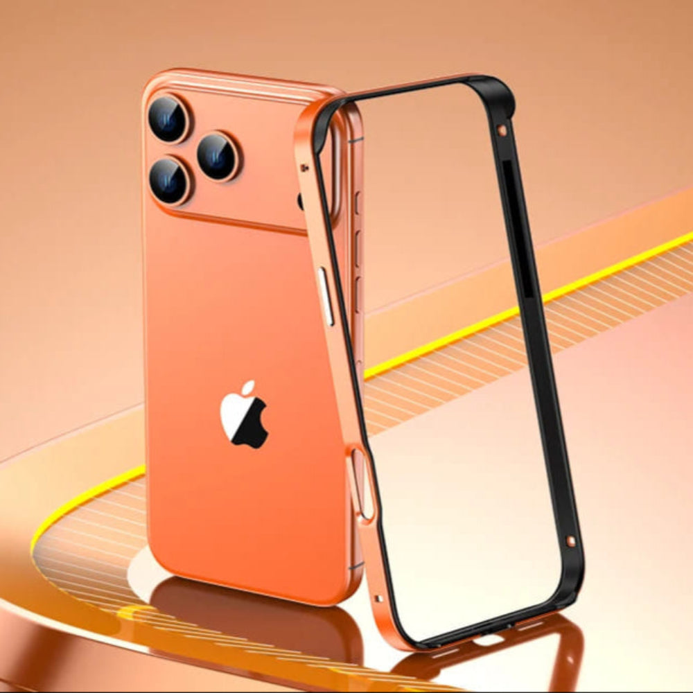 Aluminium Bumperframe iPhone Bescherming Minimalistisch Design Draadloos Opladen Compatibel Shockproof