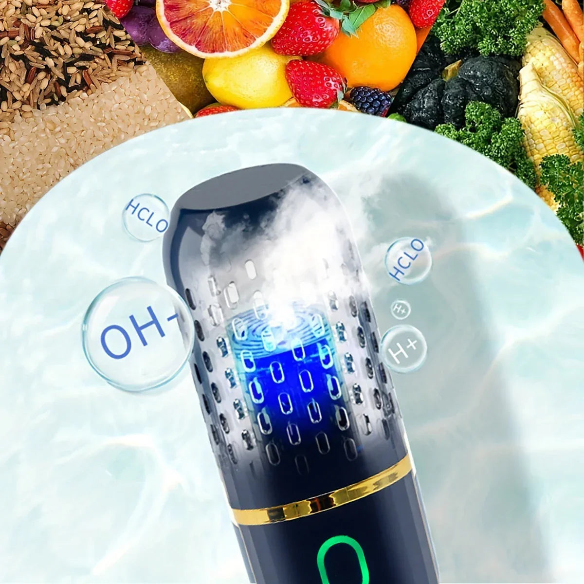 Draadloze Groente- en Fruitreiniger met Hydroxy-Ion Technologie - Compact Oplaadbaar Desinfectie-Apparaat voor Verse en Veilige Voeding