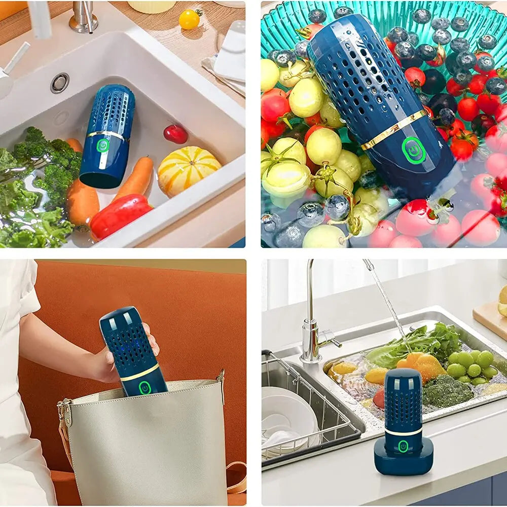 Draadloze Groente- en Fruitreiniger met Hydroxy-Ion Technologie - Compact Oplaadbaar Desinfectie-Apparaat voor Verse en Veilige Voeding
