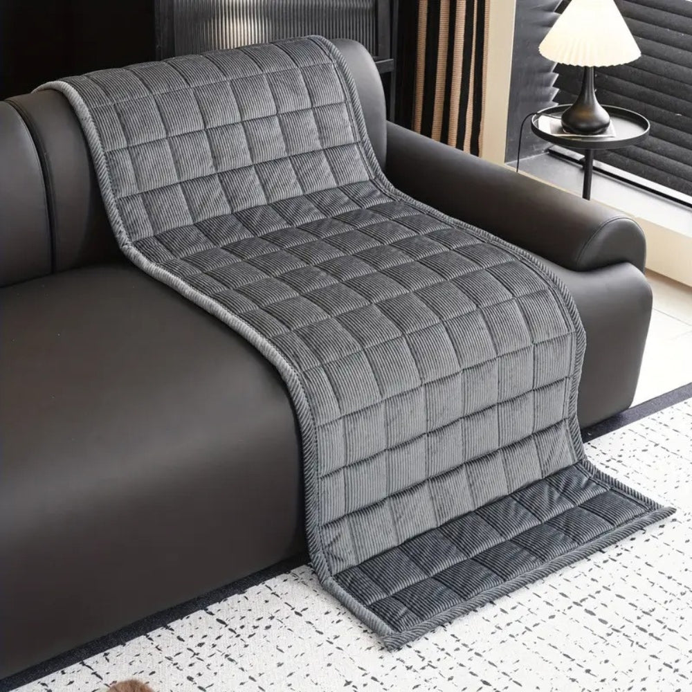 Gestoffeerde Bankhoes met Gequilte Textuur Antislip Meubelbescherming voor Moderne Woonkamer Interieur