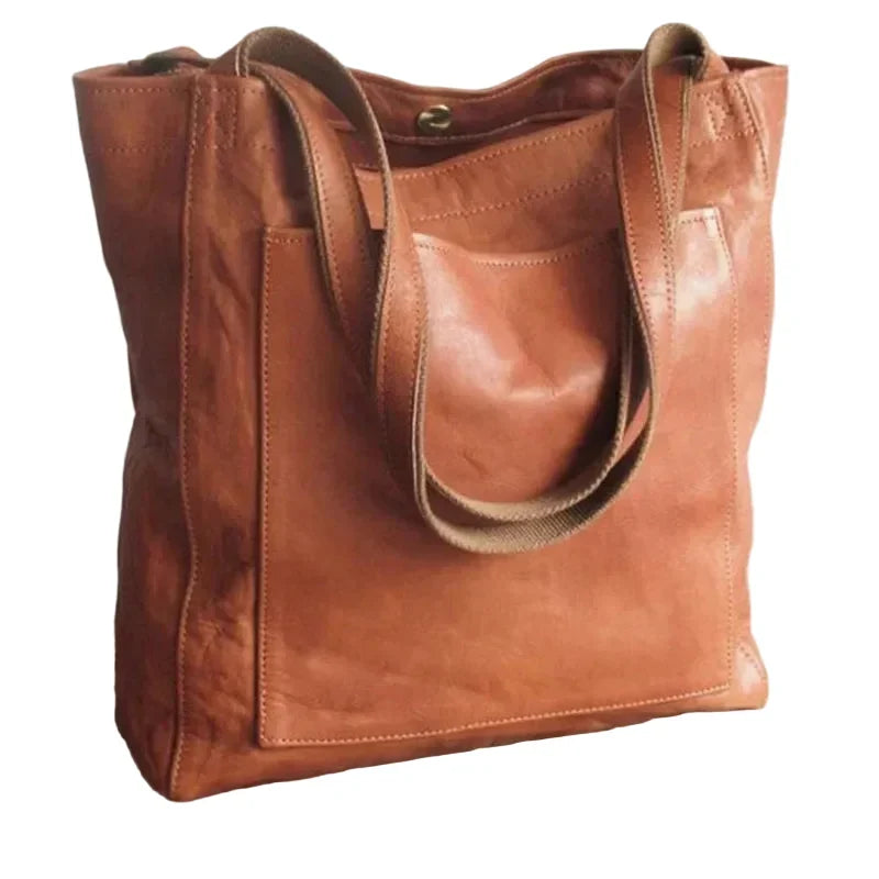 Handtas Dames Kunstleer Zwart Bruin met Vakken Werk Vrije Tijd Elegante Schoudertas Organizer Dagelijks