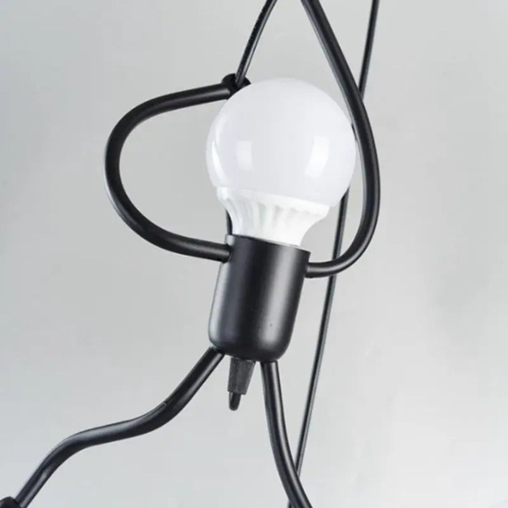 Vintage Metalen Plafondlamp Retro Design Bruin Verstelbare Hanger voor Woonkamer Kinderkamer