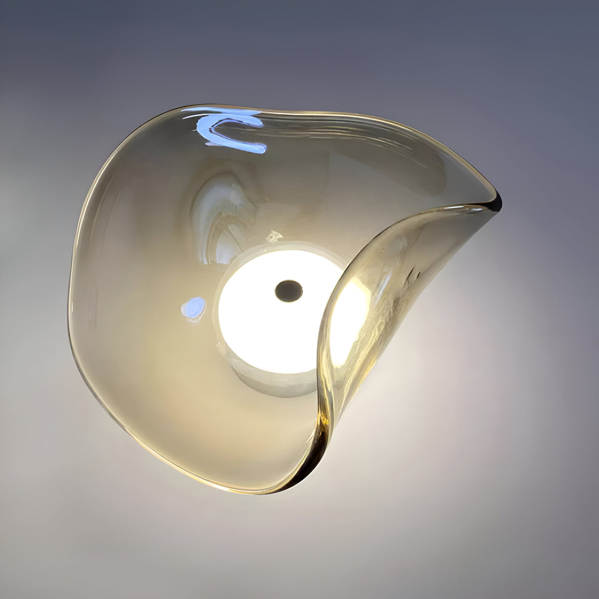 Wandlamp Gebogen Glas LED Sculpturaal Nordisch Goud Zwart 25cm Woonkamer Slaapkamer