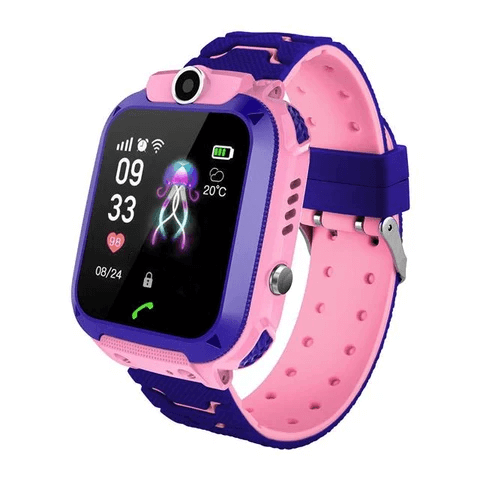 Kinder Smartwatch met LBS-Tracking en Waterdicht Ontwerp voor Kinderen Roze Blauw