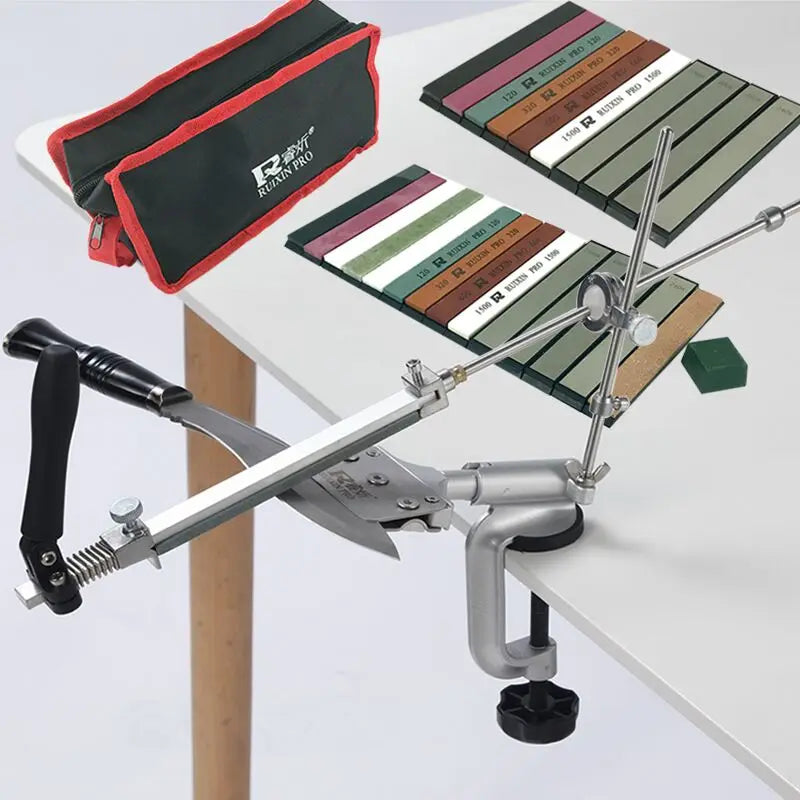 Professionele Messenslijper met Verstelbare Hoek - Ergonomisch en Veilig voor Alle Mestypen - Milieuvriendelijk Aluminiumlegering Design