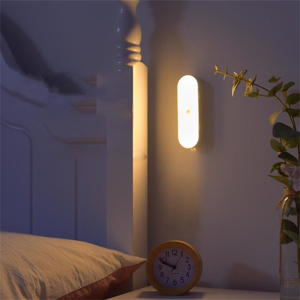 Oplaadbare LED Wandlamp met Bewegingssensor Draadloos voor Kast Trap Gang Nachtverlichting Sfeerlicht