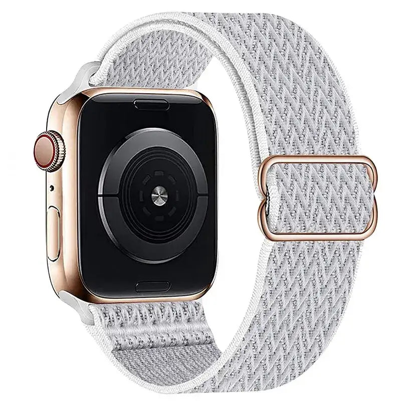 Elastische Nylon Smartwatchband Verwisselbaar Polsbandje Comfortabel Duurzaam Design Sportief Actief